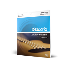 Load image into Gallery viewer, D&#39;Addario EPBB170 Phosphor Bronze Acoustic Bass Strings, Long Scale, 45-100-Easy Music Center
