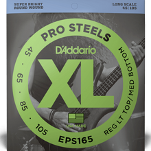 Load image into Gallery viewer, D&#39;Addario EPS165 ProSteels Bass Guitar Strings, Custom Light, 45-105, Long Scale-Easy Music Center
