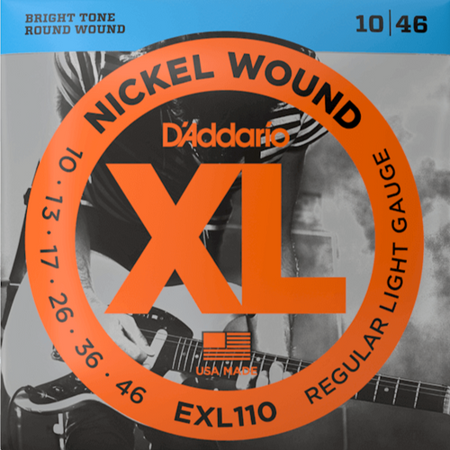 D'addario EXL110 Nickel Wound, Regular Light, 10-46-Easy Music Center