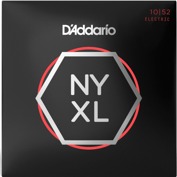 D'Addario NYXL1052 Nickel Wound Electric Guitar Strings, Light Top / Heavy Bottom, 10-52-Easy Music Center