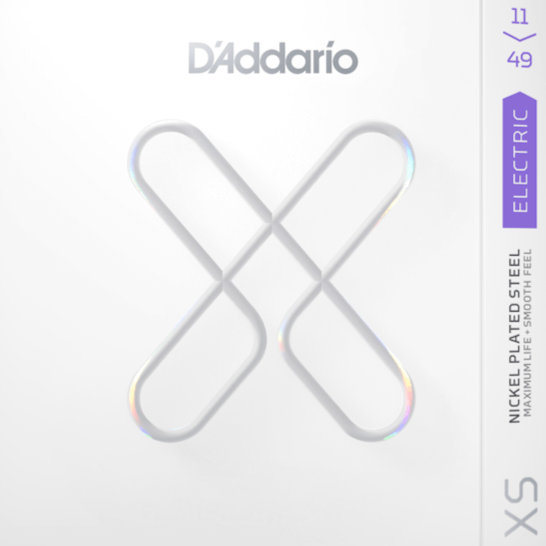 D'addario XSE1149 XS Coated Electric Guitar Strings, 11-49-Easy Music Center