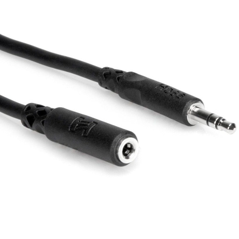 Hosa MHE-110 Headphone Extension Cable, 3.5 mm TRS to 3.5 mm TRS, 10 ft-Easy Music Center