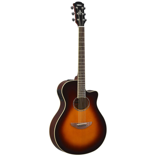 Yamaha APX600-OVS Thinline Acoustic-Electric Guitar, Old Violin Burst-Easy Music Center