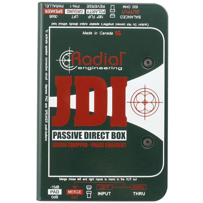 Radial Engineering R8001010 JDI, Passive Direct Box-Easy Music Center