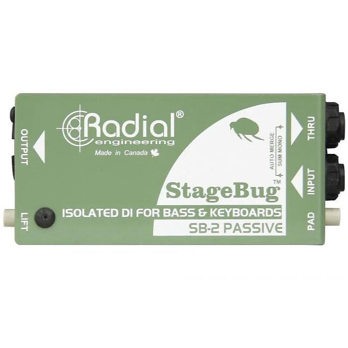 Radial Engineering R8000120 SB-2 Passsive, DI for Bass & Keyboards with Stereo to Mono mix-Easy Music Center