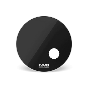 Evans BD20RB EQ3 Resonant Black Bass Drum Head, 20 Inch-Easy Music Center