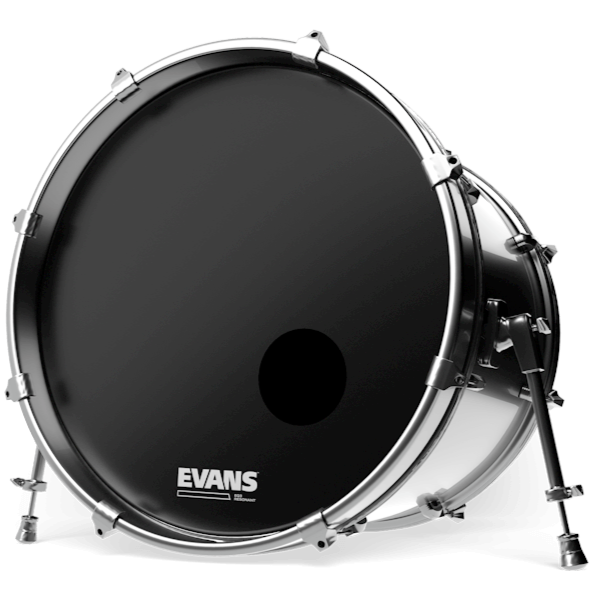 Evans BD22RB EQ3 Resonant Black Bass Drum Head 22 Inch Easy