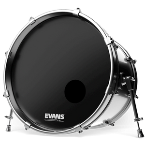 Evans BD20RB EQ3 Resonant Black Bass Drum Head, 20 Inch-Easy Music Center