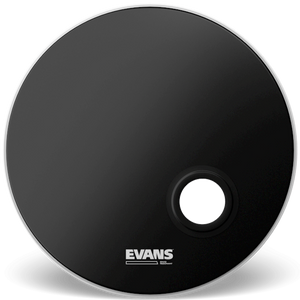 Evans BD22REMAD 22" Resonant EMAD Bass Drumhead, Black-Easy Music Center