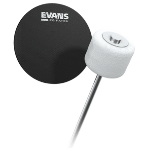 Evans EQPB1 EQ Single Pedal Patch, Black Nylon-Easy Music Center