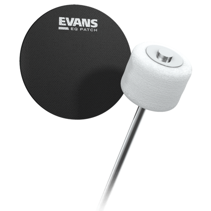 Evans EQPB1 EQ Single Pedal Patch, Black Nylon-Easy Music Center