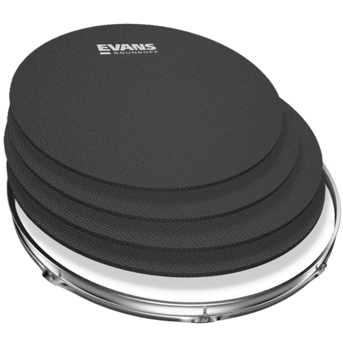 SoundOff SO-0244 by Evans Drum Mute Pak, Fusion (10,12,14,14)-Easy Music Center
