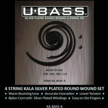 Load image into Gallery viewer, Kala Kala KA-BASS-4 U-BASS Metal Round Wound 4 Strings - Easy Music Center
