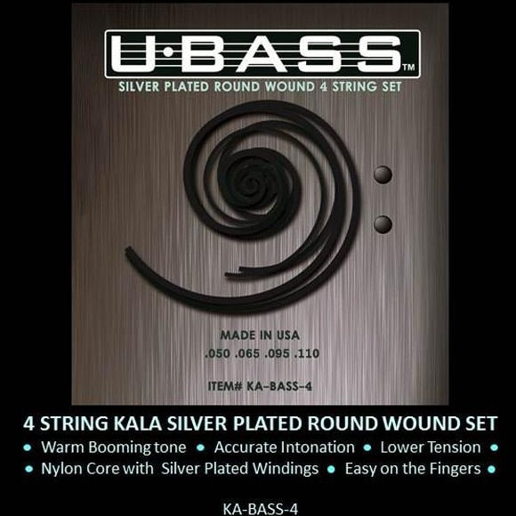 Kala Kala KA-BASS-4 U-BASS Metal Round Wound 4 Strings - Easy Music Center