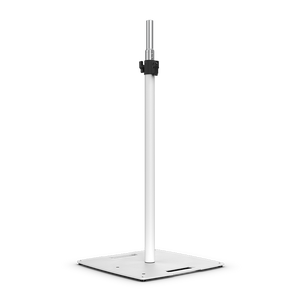 Chauvet FLEXSTANDWHT Flatbase Speaker/Lighting Stand, White, 4.8-8ft, 150lb Load Capacity-Easy Music Center