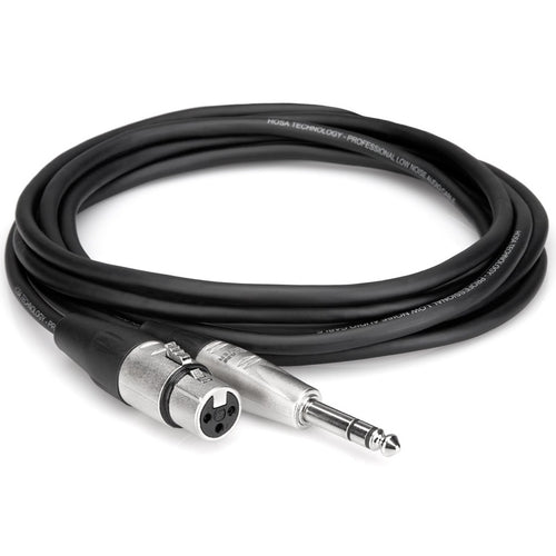 Hosa HXS-010 Pro Balanced Interconnect REAN XLR3F to 1/4 in TRS 10 ft-Easy Music Center