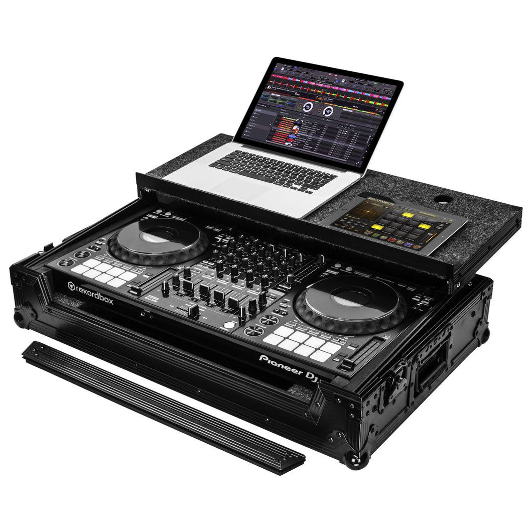 Odyssey FZGSDDJ1000WBL Black Label DJ Controller Case w/ Glide & Wheels - Fits DDJ-1000SRT-Easy Music Center