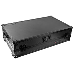 Odyssey FZGSXDJXZW1BL Black Label DJ Controller Case w/ Glide, Wheels, and 1U - Fits XDJ-XZ-Easy Music Center