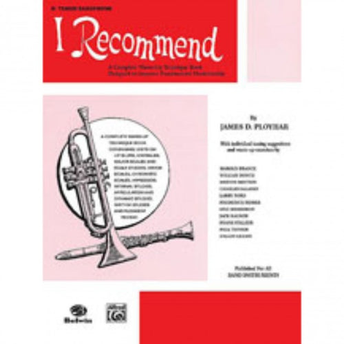 Alfred EL02581 I Recommend - Tenor Sax-Easy Music Center