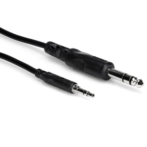 Hosa CMS-103 Stereo Interconnect 3.5mm TRS to 1/4 in TRS 3 ft-Easy Music Center