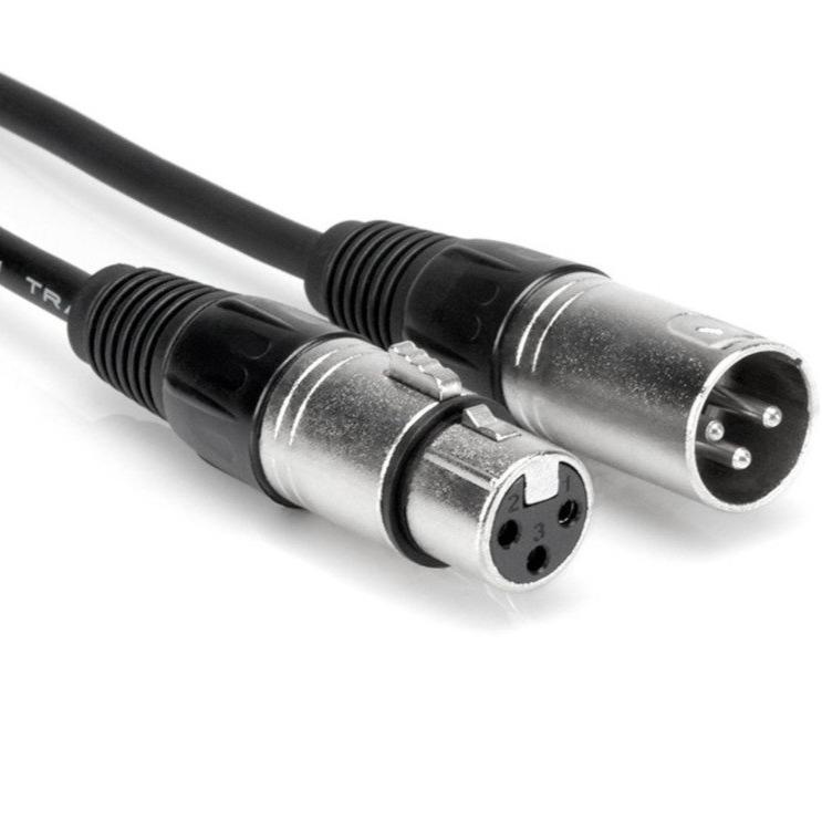 Hosa DMX-325 DMX512 Lighting Cable, XLR3M to XLR3F, 25 ft-Easy Music Center