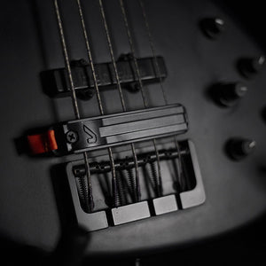 Gruv Gear FUMP5-BLK Frump Bridge String Muter, 4 to 5-String Bass, Black-Easy Music Center