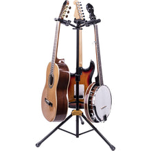 Load image into Gallery viewer, Hercules GS432B+ Triple Guitar Stand with Foldable Backrest-Easy Music Center
