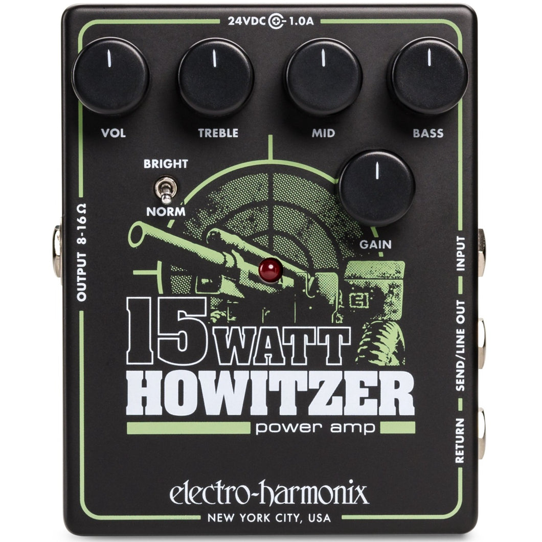 Electro Hrmonix 15WATT-HOWITZER 15-Watt Pedal Styl Class D Guitar Amp, w/ FX loop-Easy Music Center
