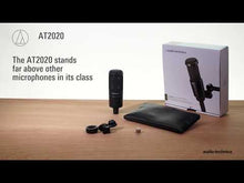 Load and play video in Gallery viewer, Audio-Technica AT2020 Studio Cardioid Condenser Microphone

