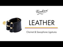 Load and play video in Gallery viewer, Vandoren LC21P Leather Bb Clarinet Ligature w/ plastic cap
