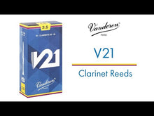 Load and play video in Gallery viewer, Vandoren CR8035 V21 Bb Clarinet Reeds - Strength 3.5 (Box of 10)
