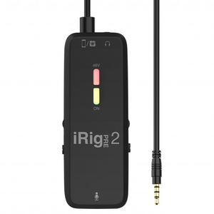 IK Multimedia IRIG-PRE2 iRig Pre 2 Microphone Preamp for Smartphones, –  Easy Music Center
