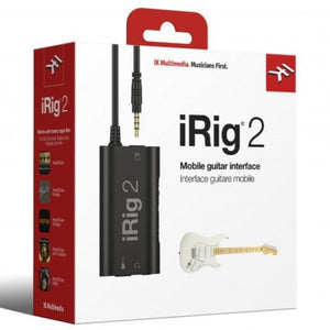 IK Multimedia IP-IRIG2-PLG-IN iRig 2 Guitar Interface Adaptor for Smartphones and Tablets-Easy Music Center