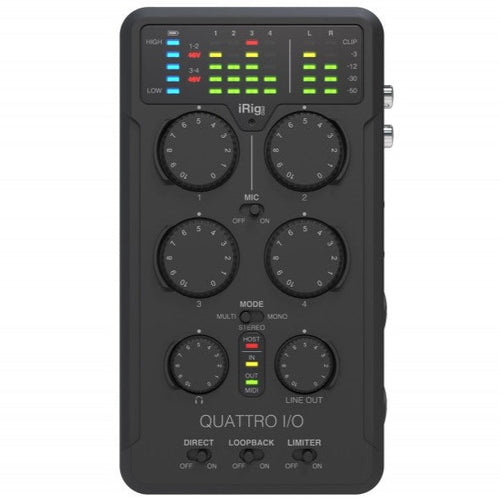 IK MULTIMEDIA IRIG-QUATTRO iRig Pro Quattro I/O Audio Interface-Easy Music Center