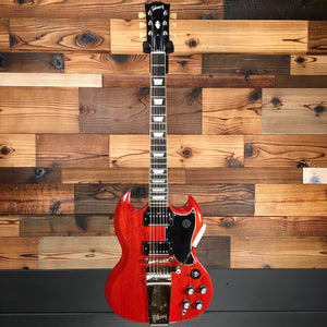 Gibson SG61V00VENH1 SG Standard '61 Maestro Vibrola Electric Guitar, Vintage Cherry (#232700074)-Easy Music Center