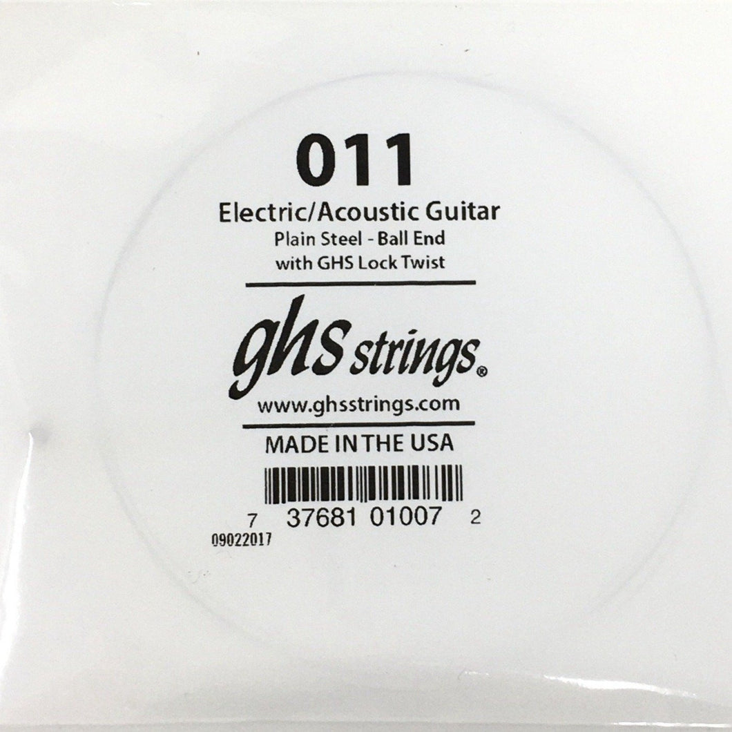 Ghs P011 Plain 011 Electric/Acoustic Guitar Single-Easy Music Center