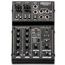 Load image into Gallery viewer, ART USBMIX4 4-Channel Mixer w/USB, 2-XLR Inputs-Easy Music Center
