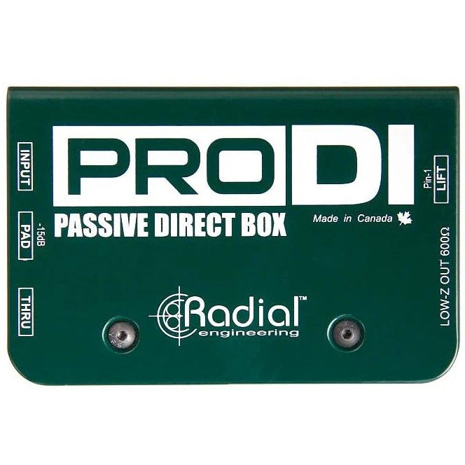Radial Engineering R8001100 ProDI Single Ch Passive DI Box-Easy Music Center