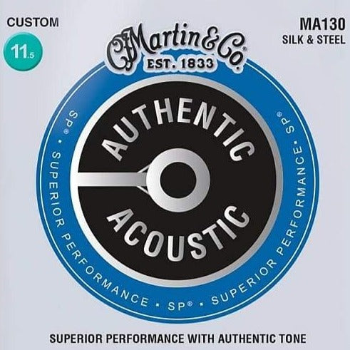 Martin MA130 SP Authentic Silk & Steel Guitar Strings, 11.5-47-Easy Music Center