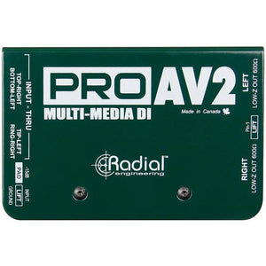 Radial Engineering R8001115 ProAV2 Stereo DI-Easy Music Center