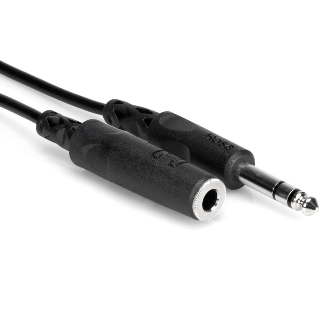 Hosa HPE-310 Headphone Extension Cable 1/4 in TRS to 1/4 in TRS 10 ft-Easy Music Center