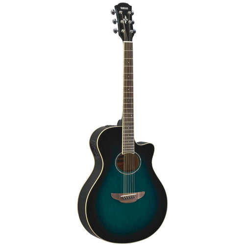 Yamaha APX600-OBB Thinline Acoustic-Electric Guitar, Oriental Blue Burst-Easy Music Center