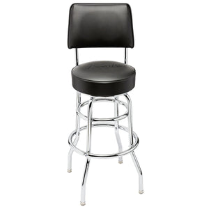 Fender 910-0335-000 30" Backrest Barstool, Black Stool-Easy Music Center