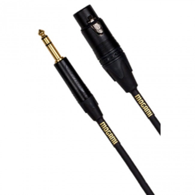 Mogami GOLDTRSXLRF-10 Gold TRS-XLRF Studio Cable – 10 ft-Easy Music Center