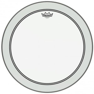 Remo P3-1318-C2 18" Powerstroke 3 Drumhead Clear, 2-1/2" Impact Patch-Easy Music Center
