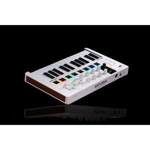Arturia MINILAB3-WH MiniLab 3 25-Key Compact Midi Keyboard, White-Easy Music Center