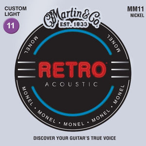 Martin MM11 Retro Strings, 6-Str, Custom Light, 11-52-Easy Music Center