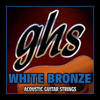 GHS WBL White Bronze Acoustic Guitar Strings Std Light 12-54-Easy Music Center