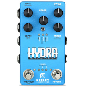Keeley KHYDRA Hydra Stereo Reverb & Tremolo Pedal-Easy Music Center
