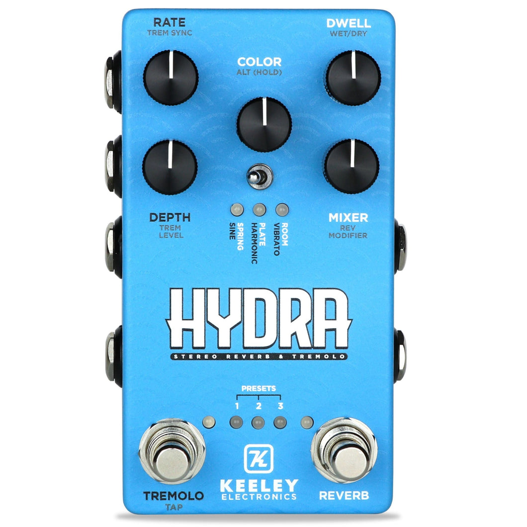 Keeley KHYDRA Hydra Stereo Reverb & Tremolo Pedal-Easy Music Center
